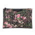 Givenchy Floral Pouch, &pound;180, Accessories, Black/Pink, Leather, Front view